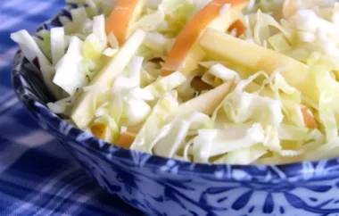 Refreshing and Crunchy Easy Apple Cabbage Slaw Recipe