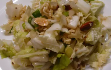 Refreshing and Crunchy Napa Cabbage Noodle Salad Recipe