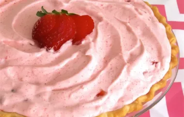 Refreshing and Delicious Strawberry Yogurt Pie