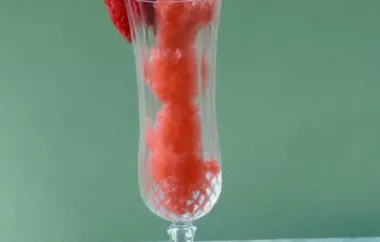 Refreshing and elegant champagne sorbet with a burst of flavor from a mixed berry medley