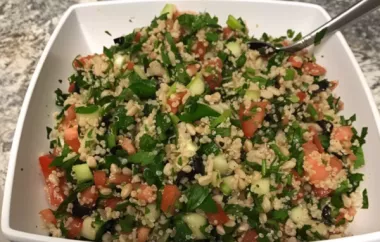 Refreshing and Flavorful American-style Tabouli Salad Recipe