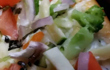 Refreshing and Flavorful Cool Veggie Pizza Recipe