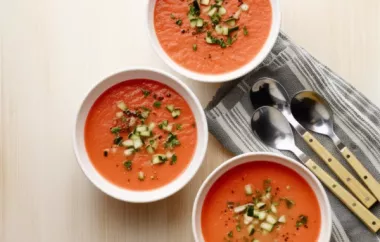 Refreshing and flavorful Gazpacho recipe perfect for a hot summer day