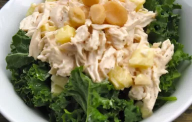 Refreshing and flavorful tropical curry chicken salad