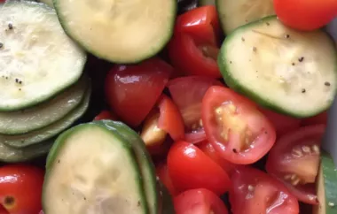 Refreshing and Healthy Cool Summer Cucumber and Tomato Toss