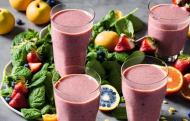 Refreshing and Healthy Fruit Smoothie Recipe
