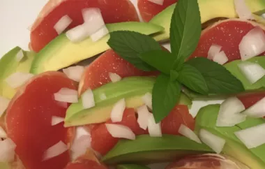 Refreshing and Healthy Grapefruit and Avocado Salad Recipe