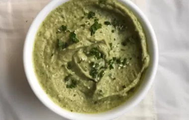 Refreshing and Healthy Green Hummus Recipe