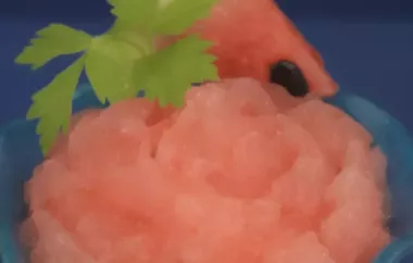 Refreshing and Healthy Juicy Watermelon Sorbet