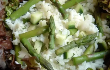 Refreshing and Healthy Rice, Asparagus, and Cucumber Salad Recipe