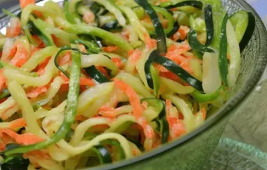 Refreshing and Healthy Zucchini and Carrot Coleslaw