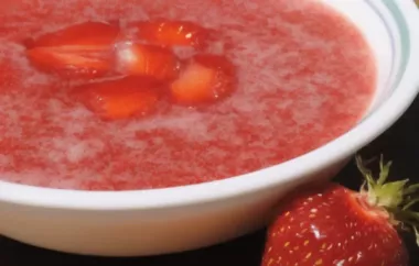 Refreshing and Light Strawberry Soup Recipe