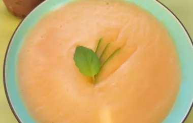Refreshing and light, this chilled cantaloupe soup is the perfect summer dish.