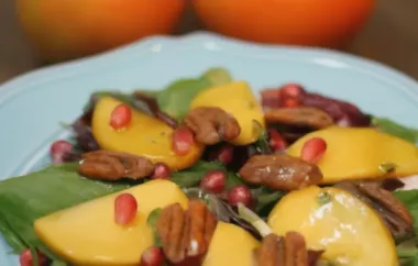 Refreshing and Nutritious Persimmon and Pomegranate Salad