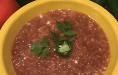 Refreshing and Spicy Mexican Gazpacho Recipe