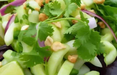 Refreshing and Tangy American Cucumber Salad Recipe