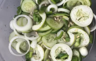 Refreshing and Tangy Cucumber and Onion Salad