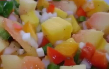 Refreshing and Tangy Fresh Mango Papaya Salsa Recipe