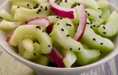 Refreshing and Tangy Ginger Cucumber Salad