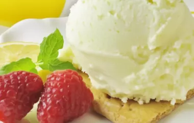 Refreshing and tangy lemon ice cream that will cool you down on a hot summer day.