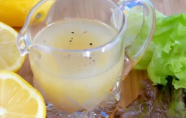 Refreshing and Tangy Lemony Vinaigrette Recipe