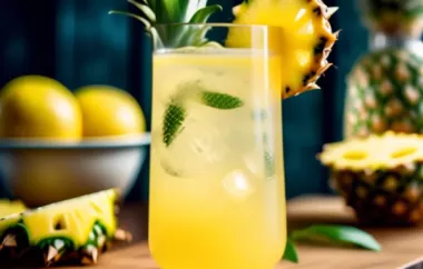 Refreshing and Tangy Pineapple Lemonade Spritzers
