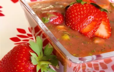 Refreshing and Tangy Strawberry Gazpacho Recipe