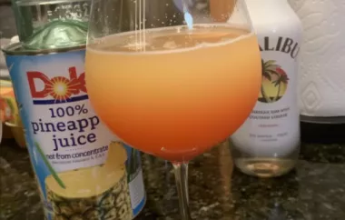 Refreshing and tropical cocktail perfect for summer days
