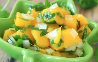 Refreshing and tropical Mango Mint Salsa