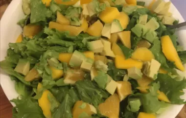 Refreshing and vibrant salad bursting with tropical flavors