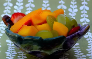 Refreshing and vibrant summer fruit salad