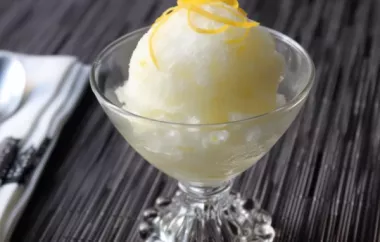 Refreshing and Zesty Lemon Ice Recipe