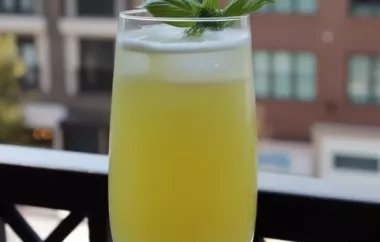 Refreshing Basil Gin Cocktail