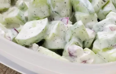 Refreshing Cucumber Salad Recipe with Herbs and Lemon Dressing