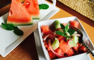 Refreshing Cucumber Watermelon Salad Recipe