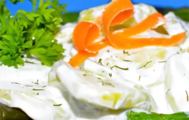 Refreshing Dill Cucumber Salad Recipe