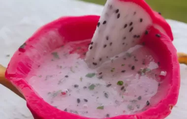 Refreshing Dragon Fruit Mojito Recipe