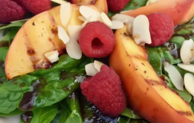 Refreshing Grilled Peach Salad with a Burst of Flavor