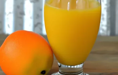 Refreshing Homemade Fresh Orange Juice Recipe