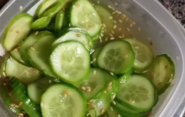 Refreshing Japanese Cucumber Salad