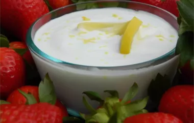 Refreshing Lemon Yogurt Dip