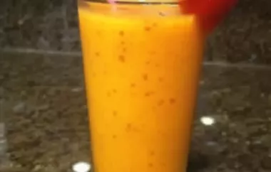 Refreshing Mango Strawberry Smoothie with Creamy Yogurt
