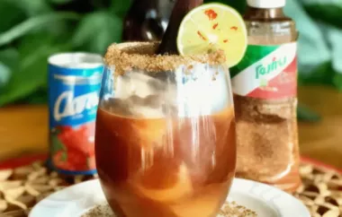 Refreshing Mexican Beer Cocktail with a Spicy Tajin Twist