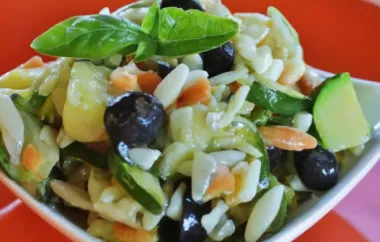 Refreshing Orzo and Zucchini Salad with Bright Flavors