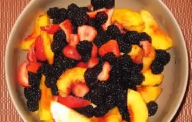 Refreshing Peach and Berry Salad Recipe