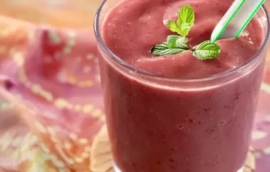 Refreshing Raspberry and Cherry Smoothie Recipe