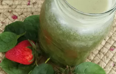 Refreshing Spinach Strawberry Agua Fresca