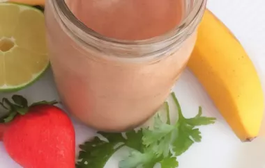 Refreshing Strawberry Lime Cilantro Smoothie Recipe