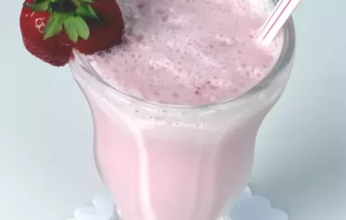 Refreshing Strawberry Milkshake Recipe