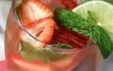Refreshing Strawberry Mint Soda